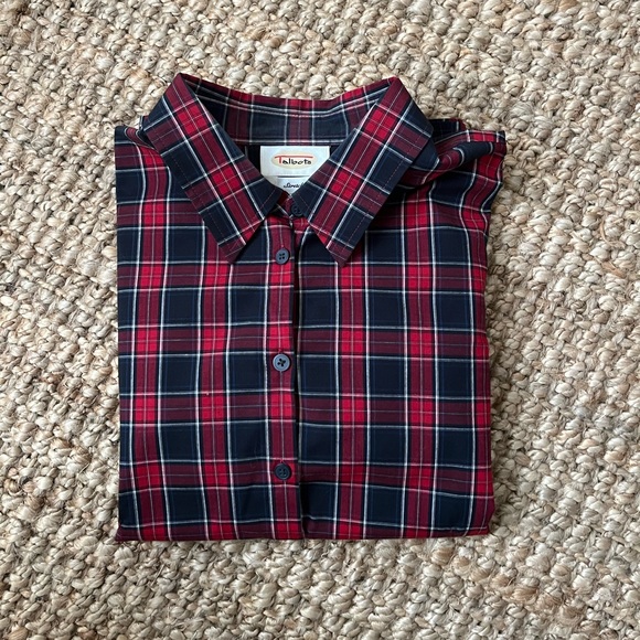 Talbots Plaid Button Down Shirt - Picture 4 of 7